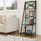 Hastings Home 4 Shelf Ladder Free Standing Wooden Tiered Bookcase and Decorative Shelves (Black) 602581OSY - alternate 1